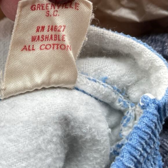VTG Stones Wear Embroidered Corduroy Overalls Baby Toddler Size 24m Blue USA - Picture 8 of 9